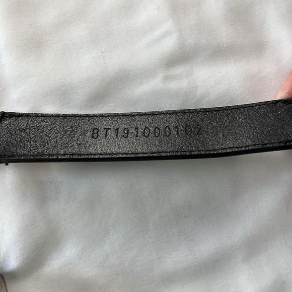 Vintage Fossil Black Leather Belt with Metal Details - Picture 16 of 16